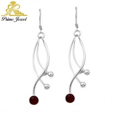 Gümüş Tarz Taşlı Küpe